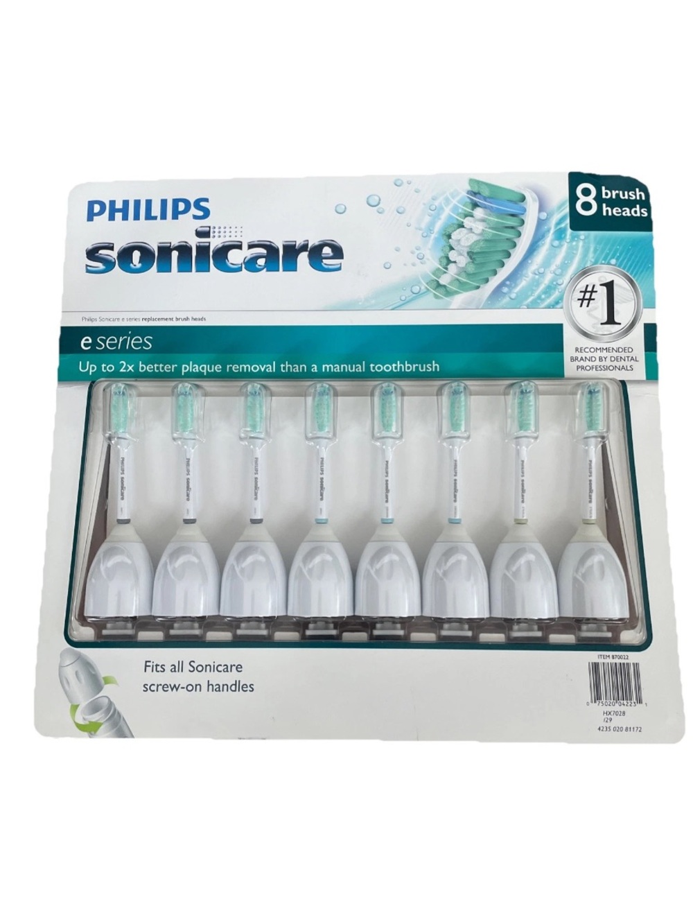 OEM Philips Sonicare E Series Toothbrush Replacement Brush Heads Set of 8 new